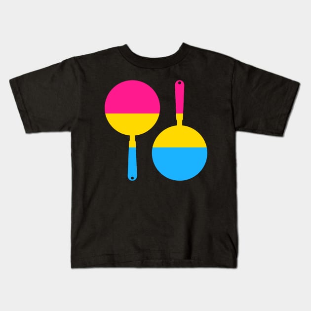 Pansexual Pan Design Kids T-Shirt by aaallsmiles